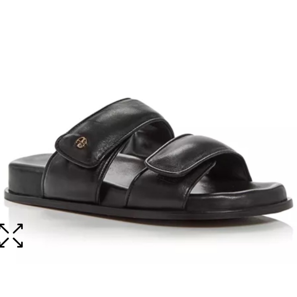 Anine Bing Black Slide Sandals